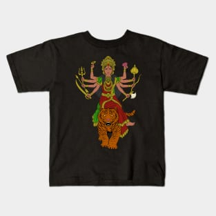 Hindu God - Durga Kids T-Shirt